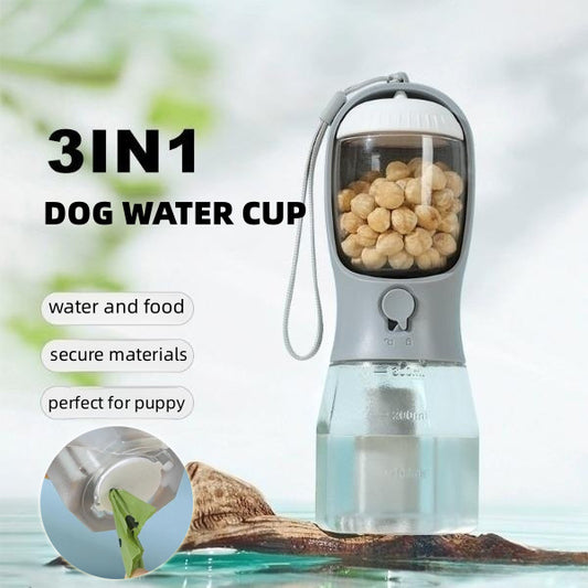 PAWLANDS Dog Water Cup Drinking Food Garbage Bag Three-in-one