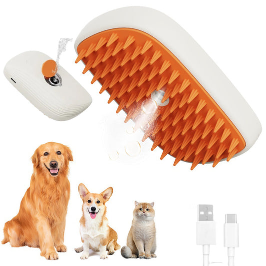 PAWLANDS USB Rechargeable Pets Steam Brush